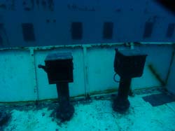Crain controls on the Vandenberg wreck in Key West