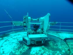 Telescope on the Vandenberg wreck in Key West